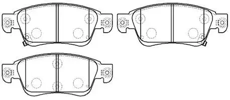 Brake Pad Set, disc brake (HP5212)