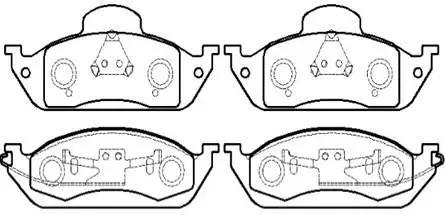 Brake Pad Set, disc brake (HP5235)
