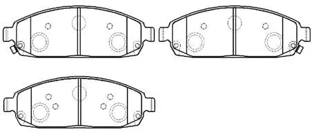 Brake Pad Set, disc brake (HP5258)