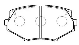 Brake Pad Set, disc brake (HP5075)