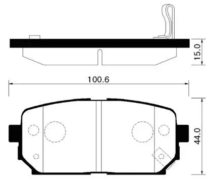 Brake Pad Set, disc brake (HP1041)
