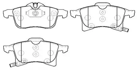 Brake Pad Set, disc brake (HP9653)