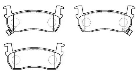 Brake Pad Set, disc brake (HP9014)