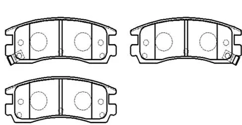 Brake Pad Set, disc brake (HP5216)