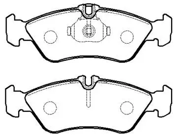 Brake Pad Set, disc brake (HP9557)