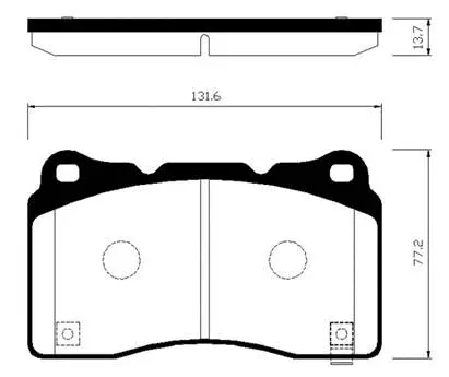 Brake Pad Set, disc brake (HP0050)