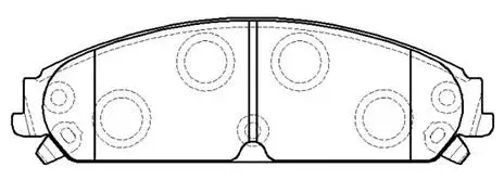 Brake Pad Set, disc brake (HP5250)