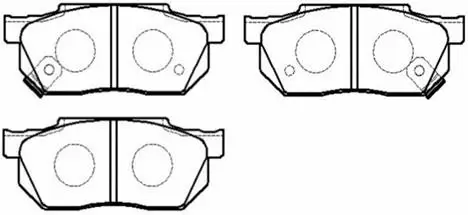 Brake Pad Set, disc brake (HP8166)
