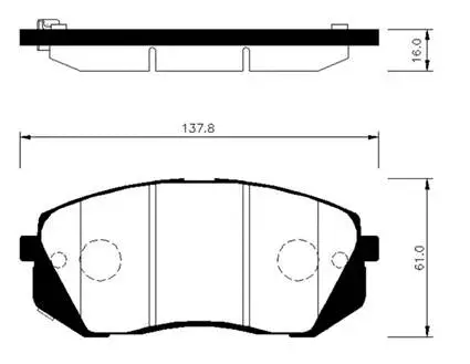 Brake Pad Set, disc brake (HP0048)