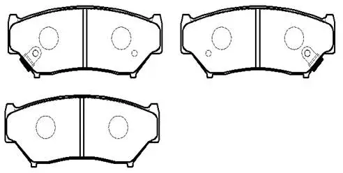 Brake Pad Set, disc brake (HP8451)