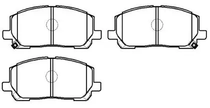 Brake Pad Set, disc brake (HP9149)