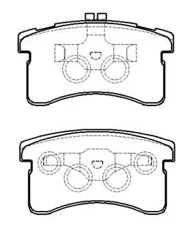Brake Pad Set, disc brake (HP9761)