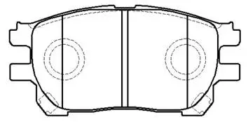 Brake Pad Set, disc brake (HP9159)