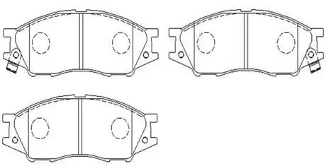 Brake Pad Set, disc brake (HP8371)