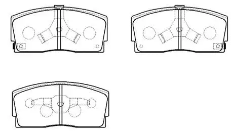 Brake Pad Set, disc brake (HP9758)