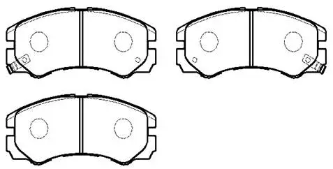 Brake Pad Set, disc brake (HP5218)