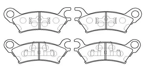 Brake Pad Set, disc brake (HP9170)