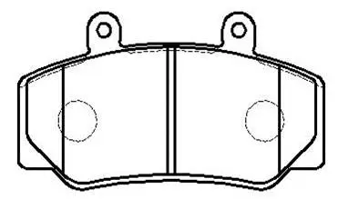 Brake Pad Set, disc brake (HP8555)