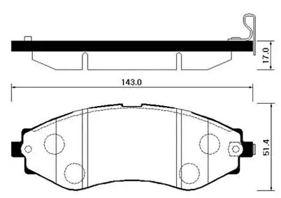 Brake Pad Set, disc brake (HP2008)