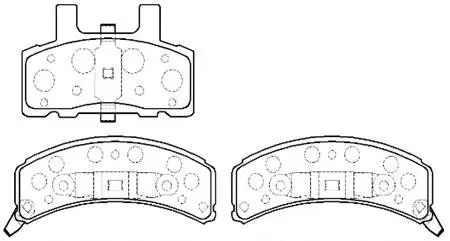Brake Pad Set, disc brake (HP5111)