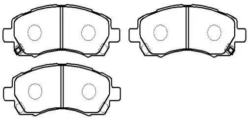 Brake Pad Set, disc brake (HP5045)