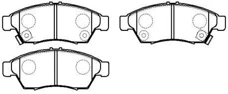 Brake Pad Set, disc brake (HP8442)