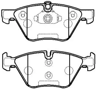 Brake Pad Set, disc brake (HP9691)