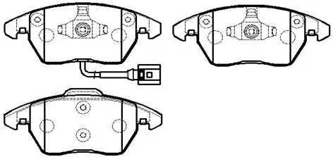 Brake Pad Set, disc brake (HP8002)