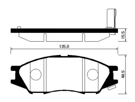 Brake Pad Set, disc brake (HP3004)