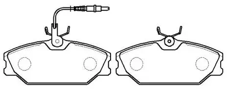 Brake Pad Set, disc brake (HP8409)