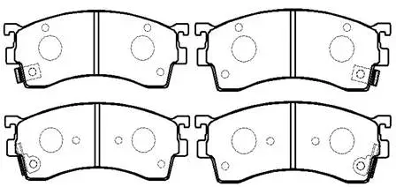 Brake Pad Set, disc brake (HP8237)
