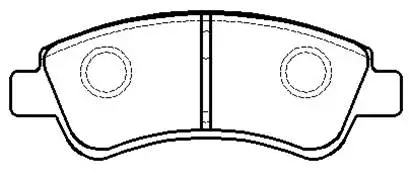 Brake Pad Set, disc brake (HP8089)