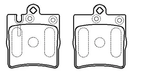 Brake Pad Set, disc brake (HP9534)