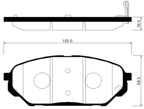 Brake Pad Set, disc brake (HP0039)