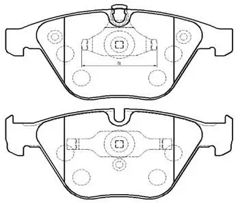 Brake Pad Set, disc brake (HP5196)