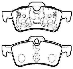 Brake Pad Set, disc brake (HP8040)