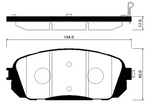 Brake Pad Set, disc brake (HP1036)