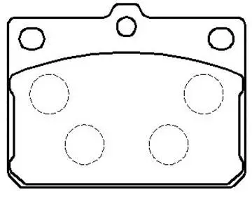 Brake Pad Set, disc brake (HP8242)