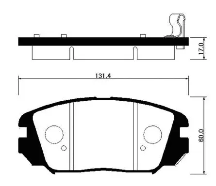 Brake Pad Set, disc brake (HP0031)