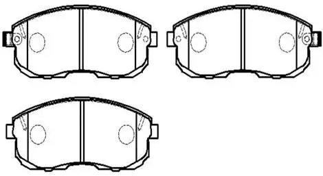 Brake Pad Set, disc brake (HP8340)