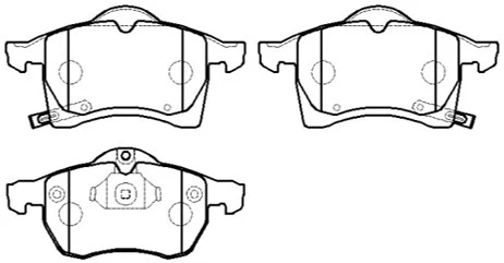 Brake Pad Set, disc brake (HP9501)