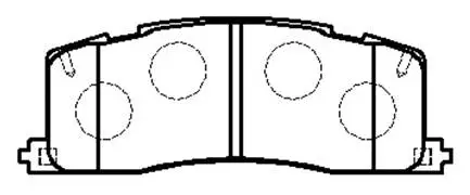 Brake Pad Set, disc brake (HP5124)