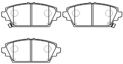 Brake Pad Set, disc brake (HP9235)