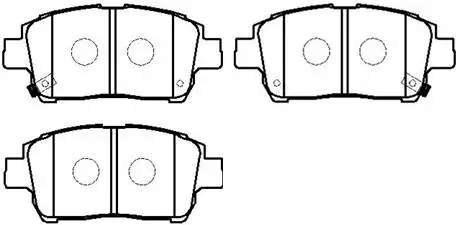 Brake Pad Set, disc brake (HP8487)