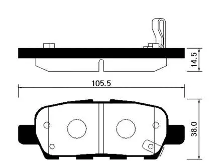 Brake Pad Set, disc brake (HP3007)
