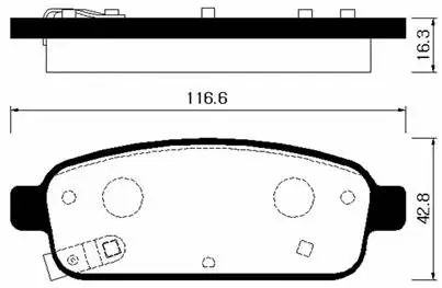 Brake Pad Set, disc brake (HP2022)