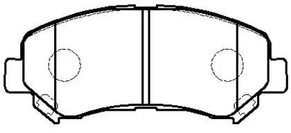 Brake Pad Set, disc brake (HP5255)