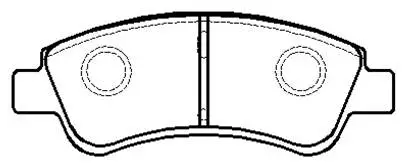 Brake Pad Set, disc brake (HP9543)