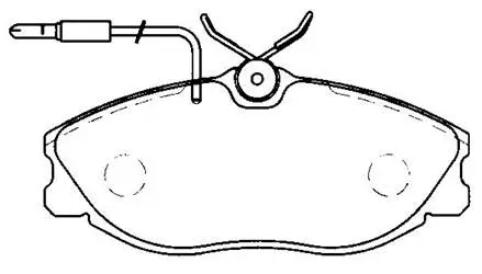 Brake Pad Set, disc brake (HP8392)