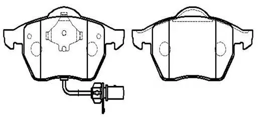 Brake Pad Set, disc brake (HP8539)